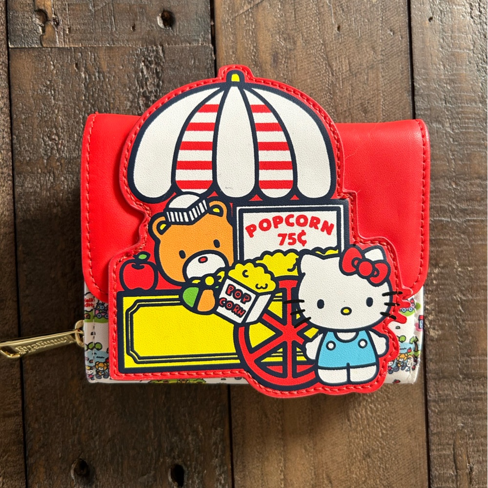 Used Hello Kitty Red Carnival Wallet